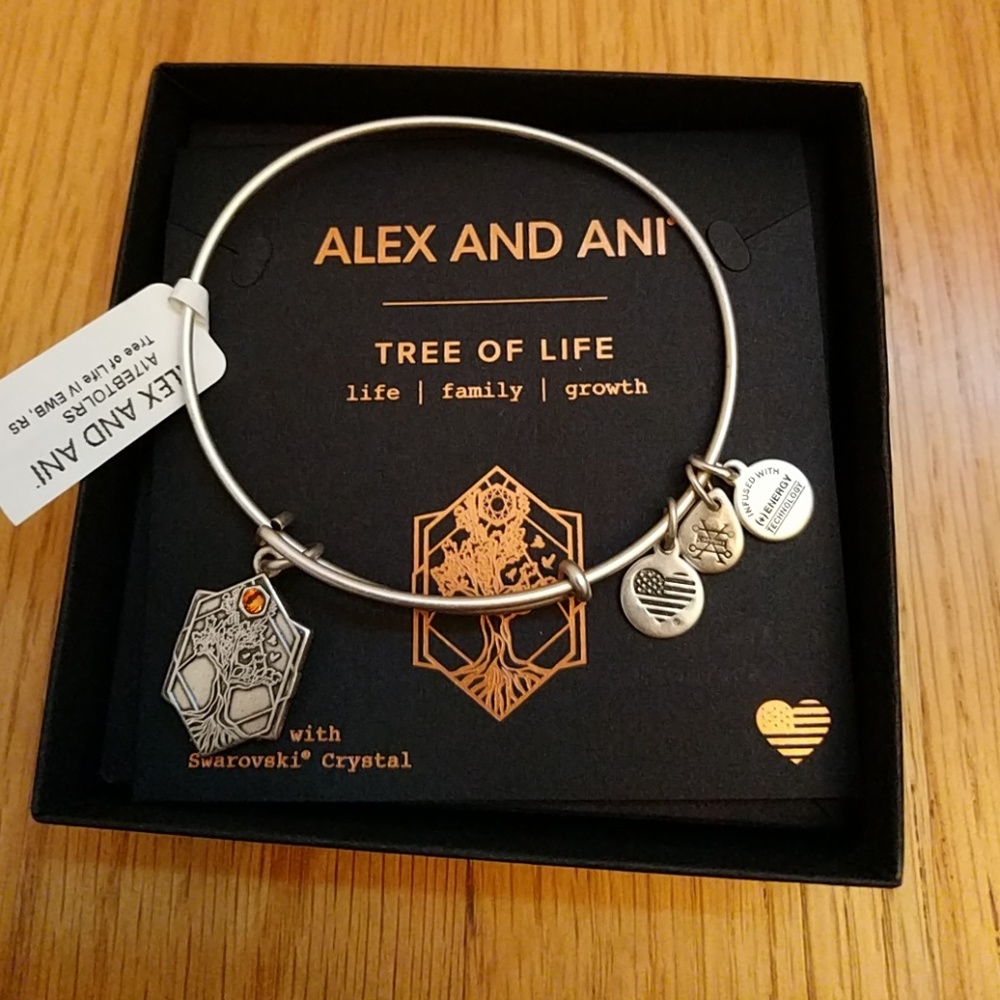 Alex and Ani Tree of Life Charm bracelet